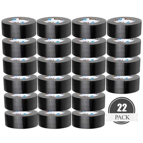 Oleitodh 22 Pack Black Duct Tape Bulk, 2 inch Duct Tape Heavy Duty (Total 660 Yards), Strong No Residue All-Weather Duct Tape, Tear by Hand,Multi-Use for Indoor