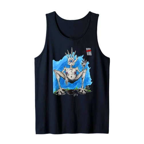 NekkZero Mr. Hands Creepy Creature Art Tank Top