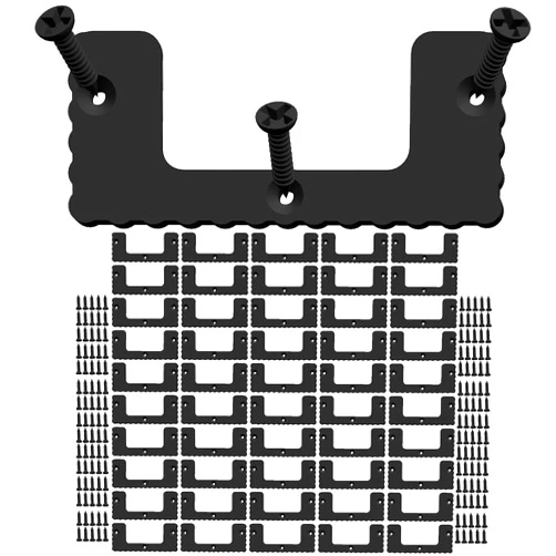 NyVoozy 50PCS For Milwaukee Packout Cleats, Tool Box Storage System Cleats (50, black)