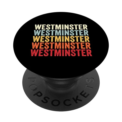 Westminster Louisiana Westminster LA Retro Vintage Text PopSockets Swappable PopGrip