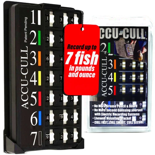 ACCU-CULL Accu Cull Fish Culling System Weight Recorder - Easy Fish Weight Scale Recorder w/Secure Dials Lock - Rust Resistant Fishing Equipment - Convenient Fishing Accessories for Measuring Weights (0.24 Kg)