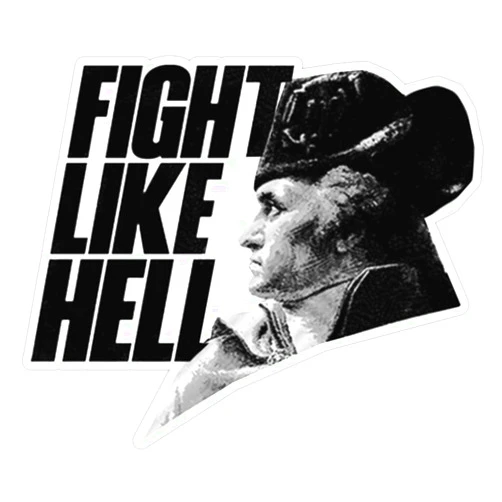 Vision Graphics Fight Like Hell Sticker Bumper Sticker Vinyl Decal 5