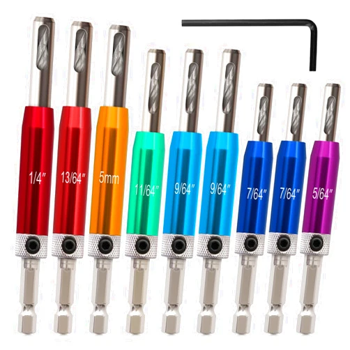 K Kwokker Self Centering Drill Bit Set 1/4