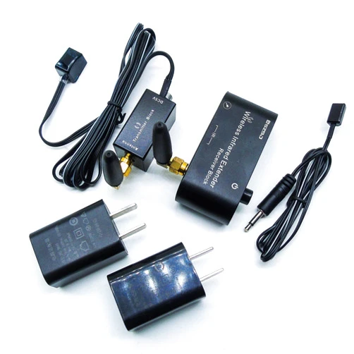 SZBJ Wireless IR Repeater Kit,IR Repeater Hidden Infrared Remote Extender System,IR Emitter and Receiver KitWL-E1