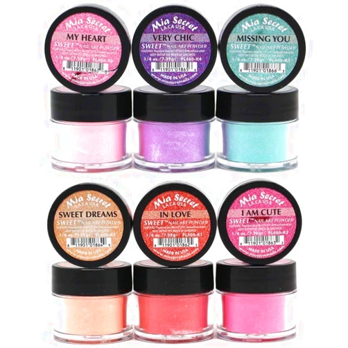 Mia Secret -Sweet Nail Acrylic Powder collection set of 6
