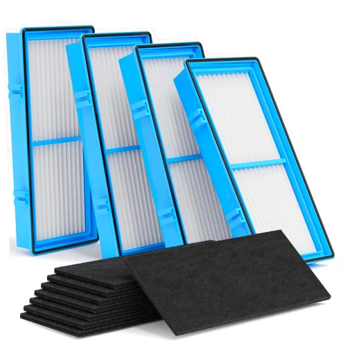 Leemone Aer1 Filter Replacement for Holmes Air Puri-fiers, 4 True HEPA Filters + 8 Carbon Booster Filters, HAPF30AT