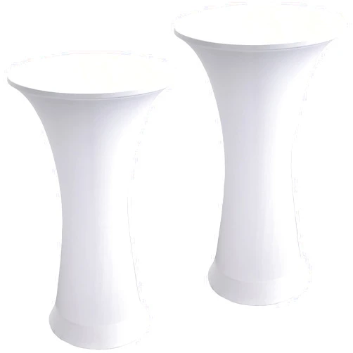Jusmate Cocktail Spandex Stretch Round Tablecloth, 2 Pack 24