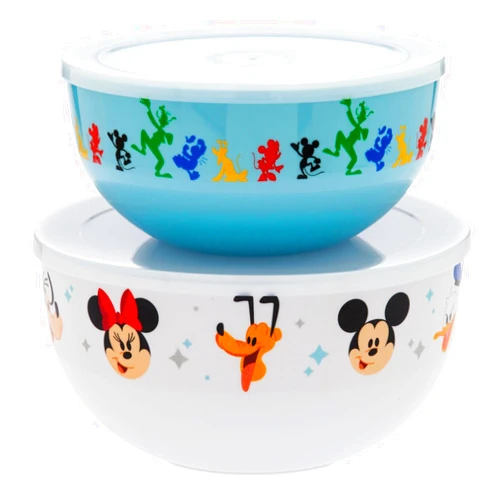 Disney Mickey Mouse and Friends Bowl Set with Lids