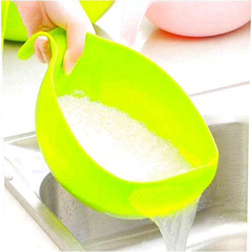 Mnixy KMV00263 Strainer Colanders, Plastic, Green