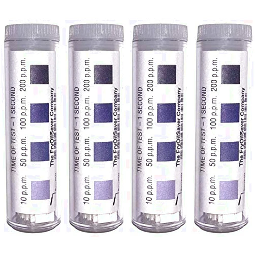 THE FRYOILSAVER COMPANY Chlorine Test Strips for Restaurants & Food Service, Precise Bleach Test Strips, 4 x Vial of 100 Sanitizer Test Strips, 0-200 ppm Test Strips for Sanitizing Solution by FryOilSaver Co. FMP 142-1362