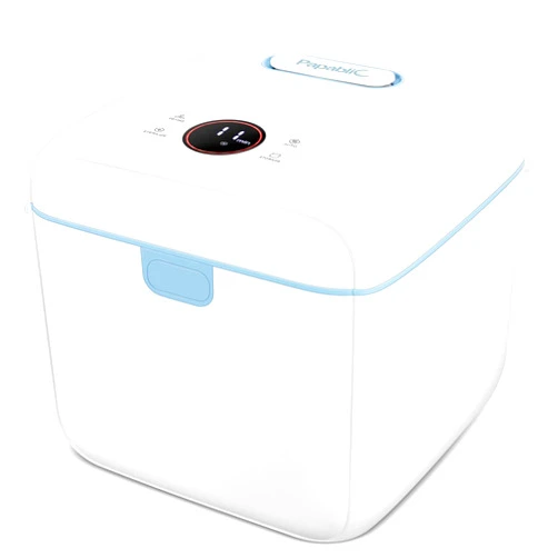 Papablic 4-in-1 UV Light Sanitizer | UV-Clean Sanitizing and Dryer Pro | UV Sanitizer Box with Dual UV-C Lamps for Babies & Whole Family | Large Capacity | Touch Control