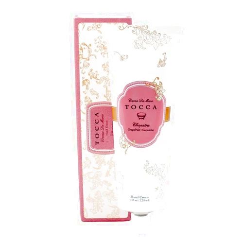 Tocca Crema de Mano, Cleopatra Hand Cream, 4 oz - Grapefruit, Jasmine, Vanilla Musk - Moisturizing, Quick Absorbing