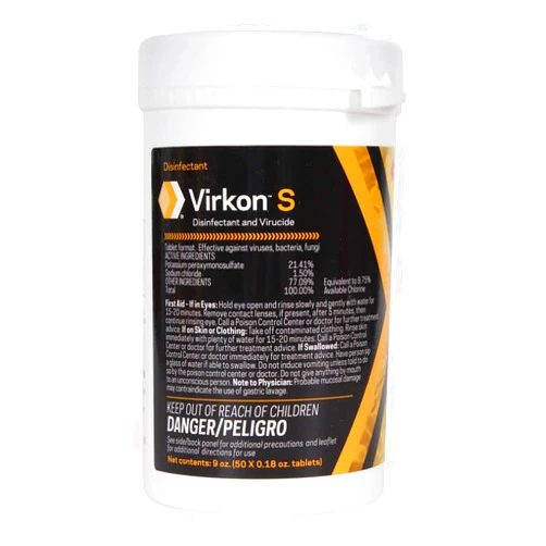 DuPont Virkon S, 9 oz, 50 Tablets