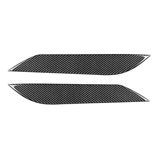 Aramox Headlight Eyebrow, 2pcs Carbon Fiber Headlight Eyebrow Eyelid Trim Fits for Nissan 350Z 2003-2009