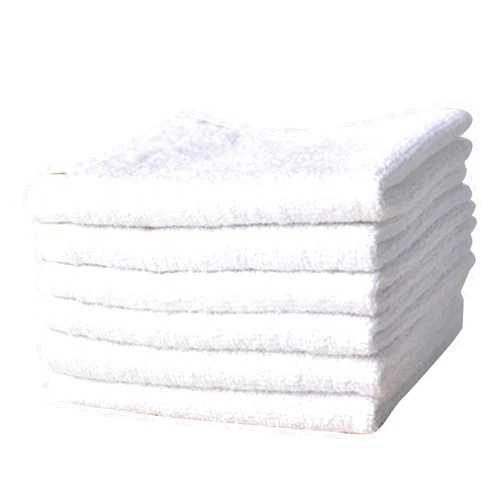 Wunnhd Soft Washcloths for face, 6 Packs Hand Fingertip Towels, Quick-Dry Cotton White Wash Cloths 10x10 Inch