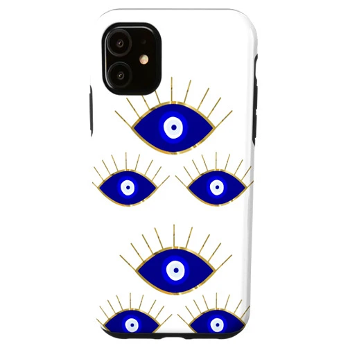 UMe images iPhone 11 Blue Evil Eyes Case