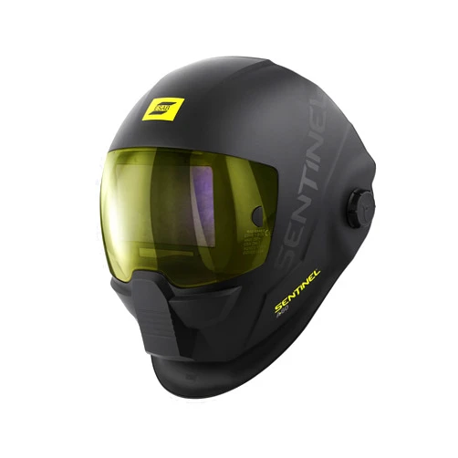ESAB® Sentinel™ A60 Welding Helmet, Black Low-Profile Design, High Impact Resistance Nylon, Large Viewing Area 4.65 in x 2.80 in