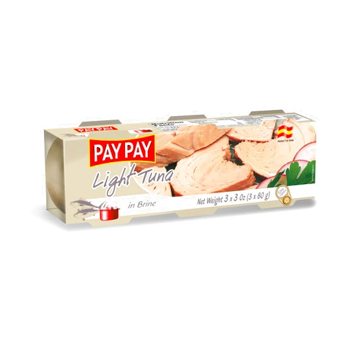 Pay Pay | Light Tuna in Brine | Tri-Pack 3x3oz | Pack of 1