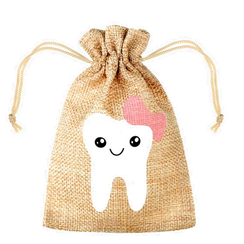 Shappy Tooth Fairy Bag Pouch for Boys and Girls to Place Under Pillow Milk Teeth Container Box for Toothfairy Tooth Holder Keepsake Gift for Kids Children Baby Shower Birthday (Pink Style)
