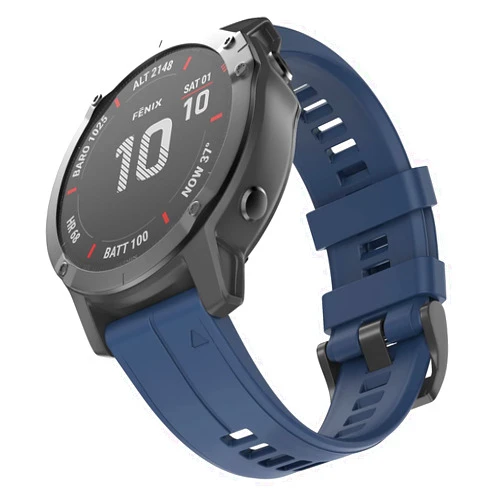OVERSTEP Compatible with Garmin Fenix 5X Band 26mm Width Soft Silicone Watch Strap for Fenix 6X/Fenix 7X/Fenix 5X Plus/Fenix 6X Pro/Fenix 3/Fenix 3 HR/Tactix/Descent MK1, Rock Cyan