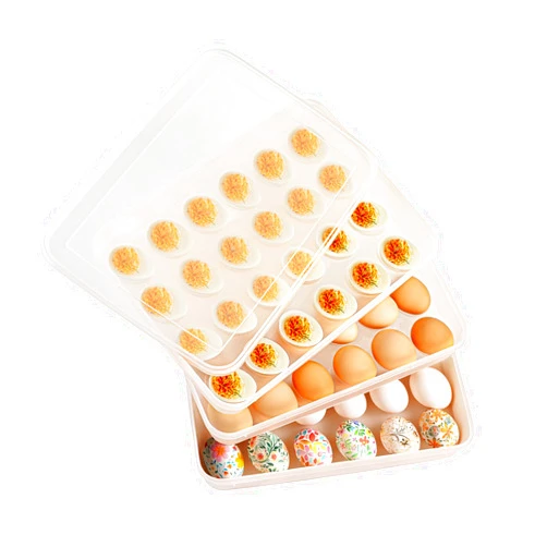 YETESON Deviled Egg Containers with Lid - 3 Pack 72 Count Reusable Platter Storage Tray for Christmas, Easter, Potlucks, Tea Parties, Picnics, Brunches, Breakfasts, Refrigerator, Party, Thanksgiving, 01