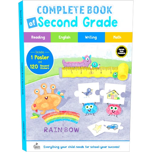 By Carson Dellosa Education (Compiler) Carson Dellosa Complete Book of Second Grade Workbook, Parts of Speech, Grammar, Math, Reading Comprehension, and Writing Practice, Classroom or Homeschool Curriculum