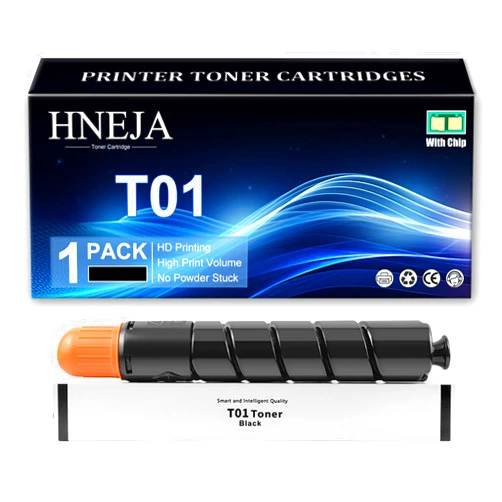 HNEJA T01 Toner Cartridge Replacement, Compatible 8066B001 8067B001 8068B001 8069B001 Toner Cartridges for Canon ImagePRESS C60 C65 C650 C700 C710 C750 C800 C810 C850 C910 Printer,Black-1 Pack