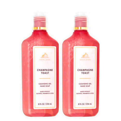 Bath & Body Works Bath and Body Works Cleansing Gel Hand Soap 8 Ounce 2-Pack (Champagne Toast)