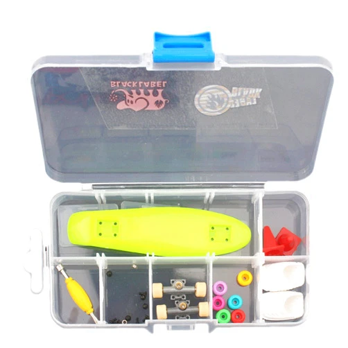 RemeeHi Finger Skateboard Storage Box with Wheels Tools
