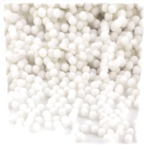 The Crafts Outlet 100-Piece Multi Purpose Pom Poms, Acrylic, 5mm/0.20-inch, Round, White