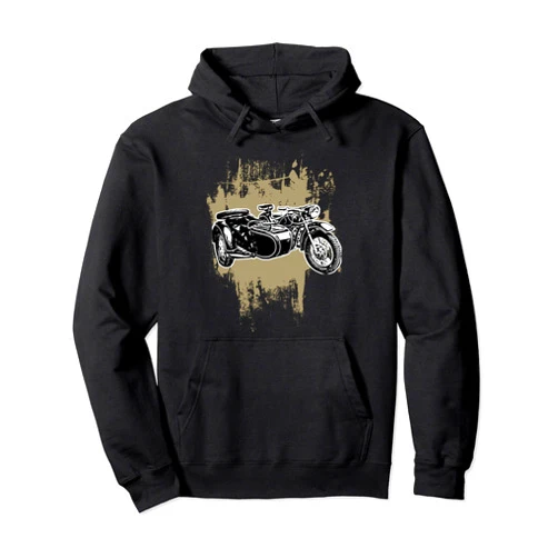 Gespann Mororräder Dnepr, Ural, K-750, M-72 Vintage stretch motorcycles for retro technology lovers Pullover Hoodie