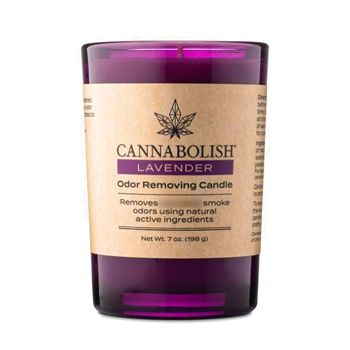 Cannabolish Lavender Smoke Odor Eliminating Candle, 7 oz, Natural Ingredients