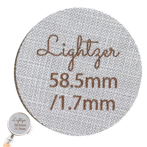 Lightzer Stainless Steel Espresso Puck Screen, 1.7mm Thick, 58.5mm, Reusable, Professional Barista Coffee Portafilter Filter Basket
