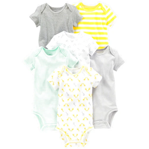 Simple Joys by Carter's unisex-baby 6-pack Short-sleeve Bodysuit