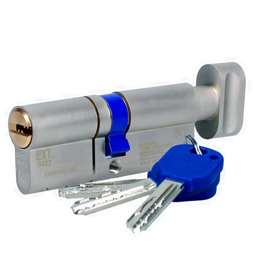 CAVEO TS007 3 Star Euro Thumbturn Cylinder 30mm External / 35mm Turn, Dual Finish