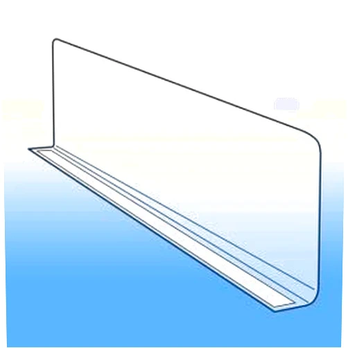 Clip Strip Clear Plastic Shelf Divider 3