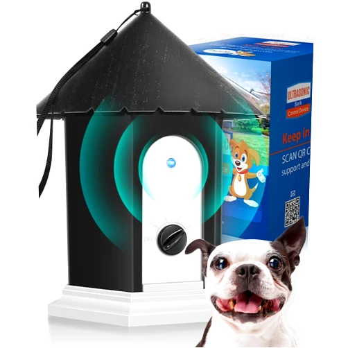 Makita Anti Barking Device, Ultrasonic Dog Barking Deterrent Devices Up to 50 Ft Range, Rechargeable Dog Barking Control Device Bark Box with 3 Modes, Dog Barking Silencer Safe for Dogs & People