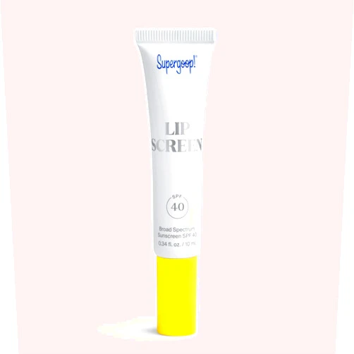 Supergoop! Lipscreen Shine SPF 40, 0.34 fl oz - Water-Resistant Clear Lip Gloss - Broad Spectrum SPF Lip Balm with Grape Seed Extract, Sunflower Seed Oil & Kelp Extract - Non-Sticky Formula