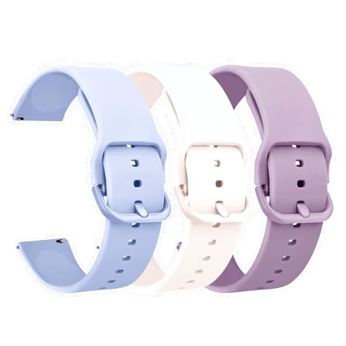 Meliya Silicone Watch Bands, Quick Release 20mm 22mm Soft Silicone Replacement Watch Strap for Women Men