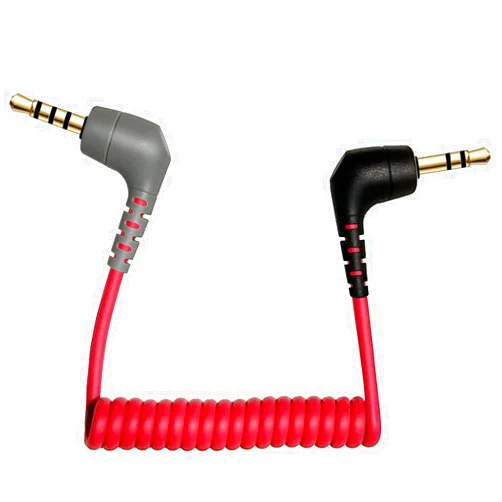 QJYTH TRS to TRRS Adapter, SC7 Patch Microphone Cable Compatible with Rode SC7, VideoMic, VideoMicro Go, Boya and More External Mic, TRRS Cord Fits for iPhone, Smartphone and Tablets(1 PCS)