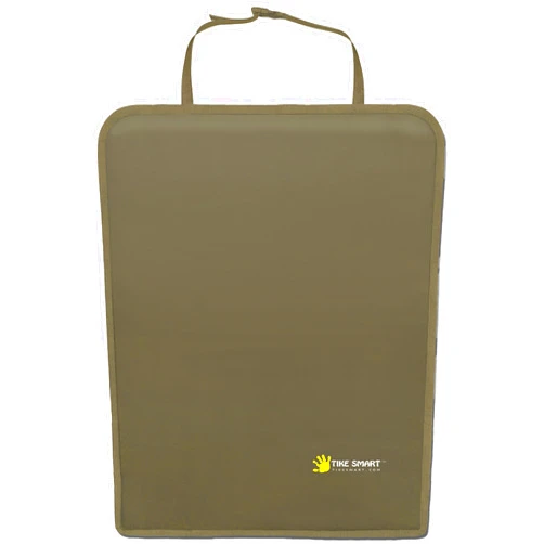 TIKE SMART Luxury Clean-Edge Kick Mat - Seat Back Protector and Seat Cover with Invisible Strap and Stiff Edging (1 Mat)