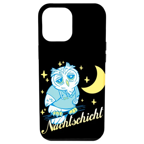 Nachtschicht Sprüche für Schichtarbeiter Geschenk iPhone 14 Pro Max Layer Night Shift Night Service Night Coffee Owl Women Case