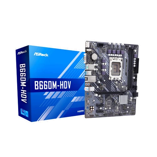 ASRock B660M MicroATX Motherboard B660M-HDV Intel B660 Series CPU (LGA1700) Compatible