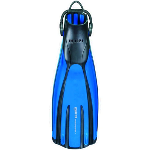 Mares Unisex Adults Avanti Quattro + Diving Fins - Durable Efficient Versatile Open-Heel Scuba Fins with Four-Channel Design & Bungee Strap
