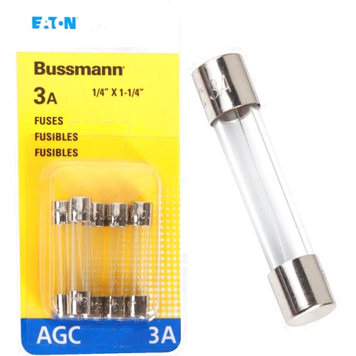Bussmann Bussman Cooper Fuse 3 Amp 5 Count