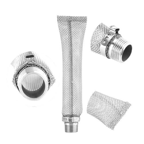 Yosoo Beer Brew Hop Mesh Filter, 12inch/6inch Stainless Steel Mesh Kettle Tun Filter Strainer Tool with 1/2