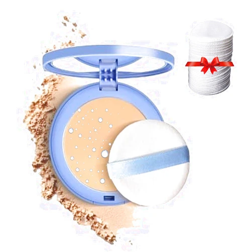 Yangliuyy Matte Wet and Dry Powder, Matte Perfection Pressed Powder, Setting Powder Long Lasting Waterproof, Matte Smooth Setting Powder, Oil Control Powder (Natural Beige)