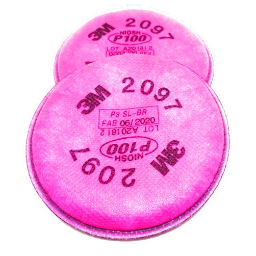 3M Particulate Filter 2097, 100pcs (Packs of 2, 50 Packs per Order)