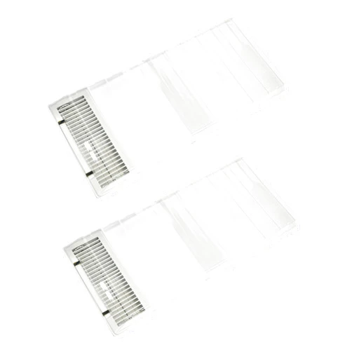 Ridgesun Magnetic Air Vent Extender for Under Furniture,Stronger Plastic Vent deflectors,Secured Magnet, Fits Floor Registers Up to 13'' Wide, Extends from 17''-30''.2 Pack