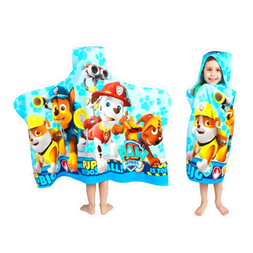 Franco Kids Bath and Beach Soft Cotton Terry Hooded Towel Wrap, 24
